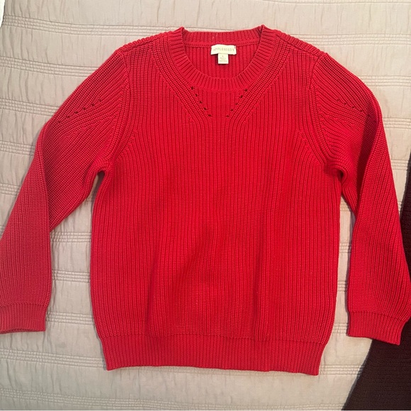 Appleseed's Sweaters - Appleseed's Women’s Red Crewneck Sweater